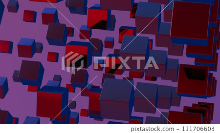 Abstract 3D background composed of cubes, creating a visually striking and geometrically complex landscape. Abstract 3D background composed of cubes, creating a visually striking and geometrically complex landscape. 111706603