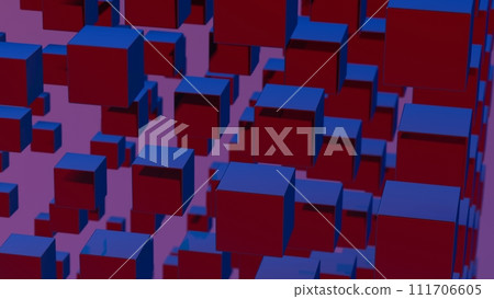 Abstract 3D background composed of cubes, creating a visually striking and geometrically complex landscape. Abstract 3D background composed of cubes, creating a visually striking and geometrically complex landscape. 111706605