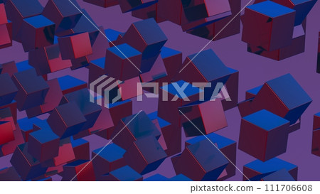 Abstract 3D background composed of cubes, creating a visually striking and geometrically complex landscape. Abstract 3D background composed of cubes, creating a visually striking and geometrically complex landscape. 111706608