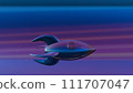 3D rocket in an abstract sci-fi cosmos, depicting a surreal space journey with futuristic and imaginative elements 111707047