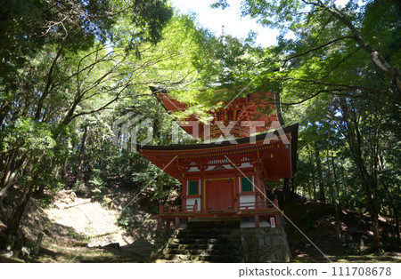 Mt. Hiei Enryakuji Temple Yokokawa's Nemoto Nyoho Pagoda Sakamoto, Otsu City, Shiga Prefecture Mt. Hiei Enryakuji Temple Yokokawa's Nemoto Nyoho Pagoda Sakamoto, Otsu City, Shiga Prefecture 111708678
