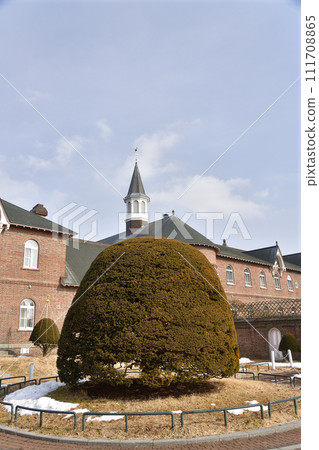 拍攝北海道函館特拉皮斯汀修道院早春風光 111708865