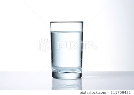 A glass of water on the table 111709421