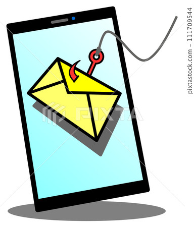 Illustration of a phishing email that steals personal information, card passwords, etc. 111709544