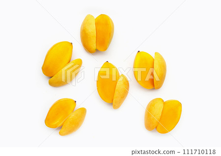 Tropical fruit, Mango on white Tropical fruit, Mango on white 111710118