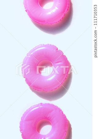 Rubber rings for swimming. Summer background concept Rubber rings for swimming. Summer background concept 111710353