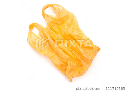 plastic bag on white background. Copy space 111710565