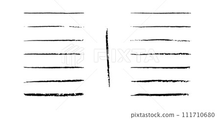 Vector set of crayon brushes Vector set of crayon brushes 111710680