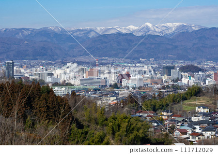 Fukushima city from Mt. Hanamiyama Fukushima city from Mt. Hanamiyama 111712029