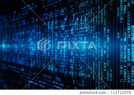 Dynamic Digital Data Stream - Abstract Computer Background 111712079