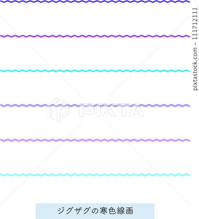 鋸齒形冷彩線描 111712111