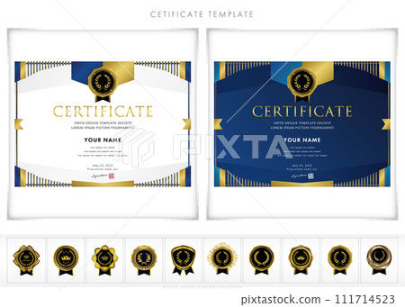 Certificate 135 (horizontal) certificate award certificate celebration Certificate 135 (horizontal) certificate award certificate celebration 111714523