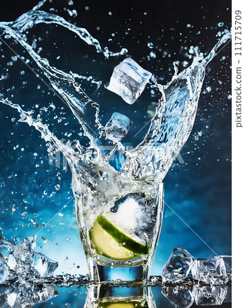 飲料和水果倒入玻璃杯中[AI生成圖像] 111715709