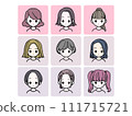 女性插畫圖標集 111715721