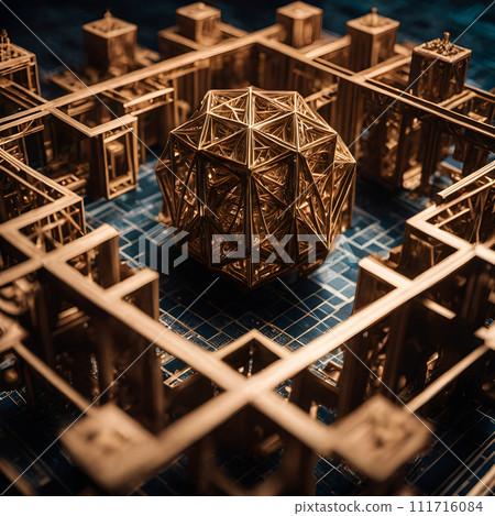 AI-generated content. An example of Sacred Geometry, AI-generated content. An example of Sacred Geometry, 111716084