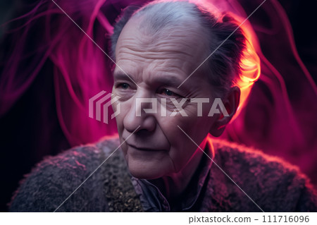 一個可怕的老人的圖像（生成的 AI 圖像） 111716096