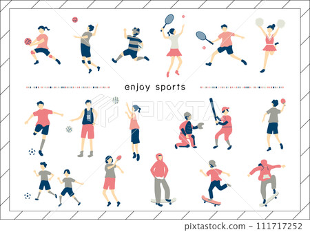 人們各種運動套裝 人們各種運動套裝 111717252