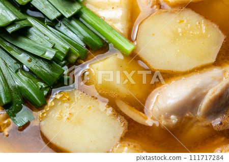 Potato jjigae, cooking scene. 111717284