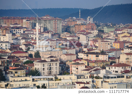 Arial View of Istanbul residential buildings  111717774