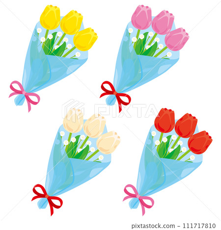 tulip bouquet set 111717810