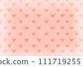 Background illustration with hearts lined up 111719255