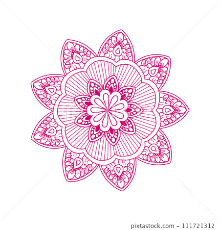 vector mandala for coloring book 111721312