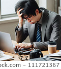 depressed businessman 111721367