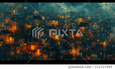 AI-generated content. An illustration of the housing shortage - affordable living space is rare 111721405