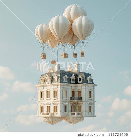 AI-generated content. An illustration of the housing shortage - affordable living space is rare 111721406