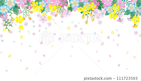 Flower background illustration 111723503