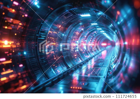 AI-generated content. Network signal structure. futuristic technology background. Generative AI AI-generated content. Network signal structure. futuristic technology background. Generative AI 111724655