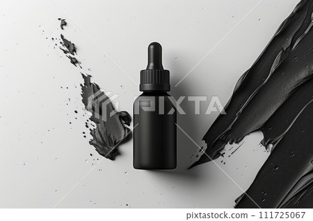 AI-generated content. Serum bottle and skincare. cosmetic concept. Generative AI AI-generated content. Serum bottle and skincare. cosmetic concept. Generative AI 111725067