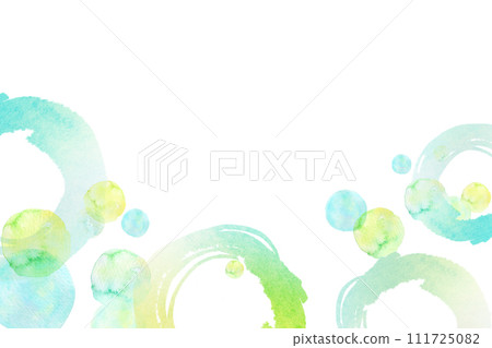 綠色清爽水彩背景素材 綠色清爽水彩背景素材 111725082