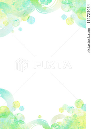 Green refreshing watercolor background material Green refreshing watercolor background material 111725084