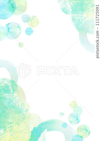 Green refreshing watercolor background material 111725091