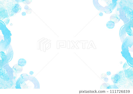 Refreshing blue watercolor background material for summer Refreshing blue watercolor background material for summer 111726839