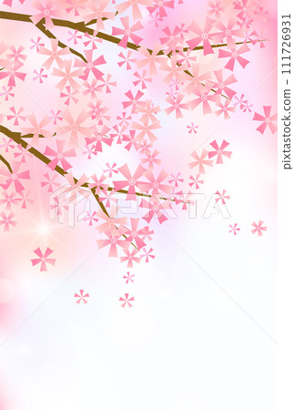 Sakura spring Japanese pattern background 111726931