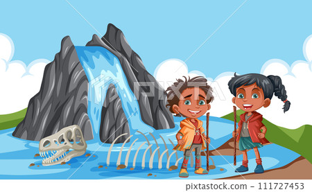 Young Explorers Discover Dinosaur Fossils 111727453