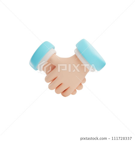 3D vector illustration of handshakes and hand gestures on isolated background. 3D vector illustration of handshakes and hand gestures on isolated background. 111728337