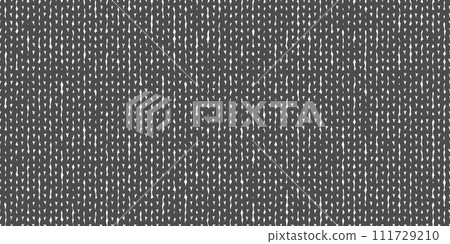 Black and white silhouette of seamless knitted stockings or sweater texture 111729210