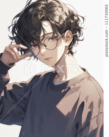 一個戴著眼鏡、頭髮微捲的男孩(AI 產生的圖像) 一個戴著眼鏡、頭髮微捲的男孩(AI 產生的圖像) 111730068