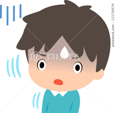 一個男人臉色蒼白，失望地後退了一步。 111730574