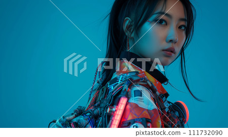 Cyberspace anthropomorphic image 111732090