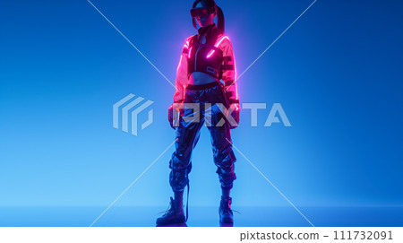 Cyberspace anthropomorphic image 111732091