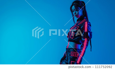 Cyberspace anthropomorphic image 111732092