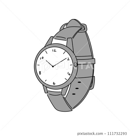 leather strap watch 111732293