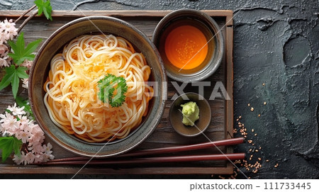 傳統日本蕎麥麵和烏龍麵套餐 111733445