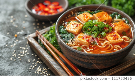 傳統日本蕎麥麵和烏龍麵套餐 111733456