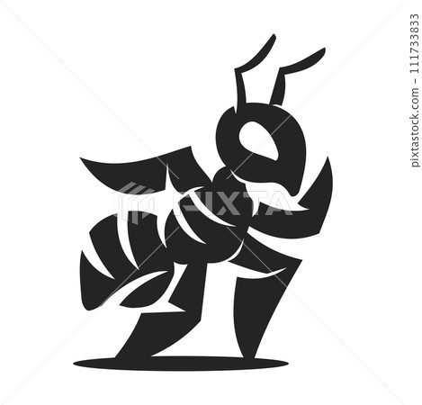 Ant Logo template Isolated. Brand Identity. Icon Abstract Vector graphic 111733833