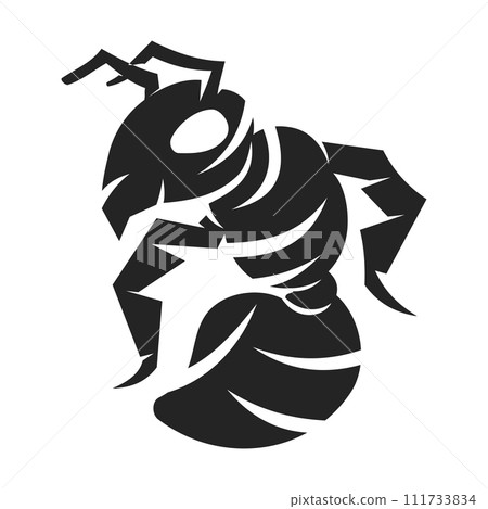 Ant Logo template Isolated. Brand Identity. Icon Abstract Vector graphic Ant Logo template Isolated. Brand Identity. Icon Abstract Vector graphic 111733834
